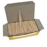 Cure-dents jetables à la menthe, sans odeur, en bambou, emballés individuellement, double pointe, écologiques, 6,5 cm, certifiés FSC, directement du fabricant