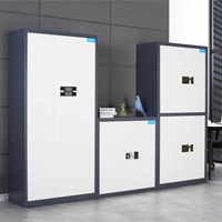 Armoire en acier ignifuge haute sécurité avec serrure à code, conception modulaire pour usage extérieur et scolaire, solution de stockage commerciale durable