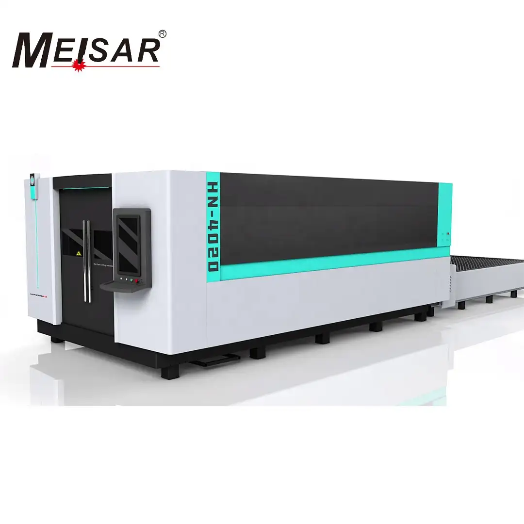 Máquina de corte a laser de fibra 6000w, aço inoxidável, bom desempenho, cama de ferro, cabeça metálica