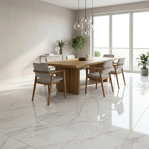 Carrelage de sol professionnel brillant blanc grand format en porcelaine 120x60 600x1200 <span class=keywords><strong>pas</strong></span> <span class=keywords><strong>cher</strong></span> pour maisons, importé de Chine - Product Image 5