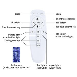 ชุดไฟปลูกพืชในร่มแบบ <span class=keywords><strong>LED</strong></span> สเปกตรัมเต็ม 400W พร้อมตัวตั้งเวลา 3 โหมด สำหรับปลูกพืชในร่มในโรงเรือนเพาะชำในสหรัฐอเมริกา - Product Image 3