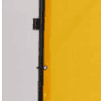 Rideau de soudage PVC de protection de soudure de cadre de soudure carré avec support métallique