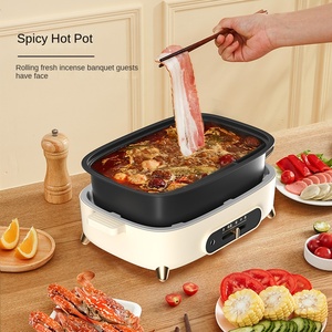 Portable <b>Electric</b> Multi-<b>Cooking</b> Pot Baking <b>Pan</b> Over-Temperature Protection Stainless Steel 4L Capacity Digital Control Energy - Product Image 4