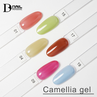 BD Camellia Gel Polish Nude Candy Style Series Vendeurs professionnels d'ongles de marque privée Convient à l'automne Hema/Tpo/Hpma Free