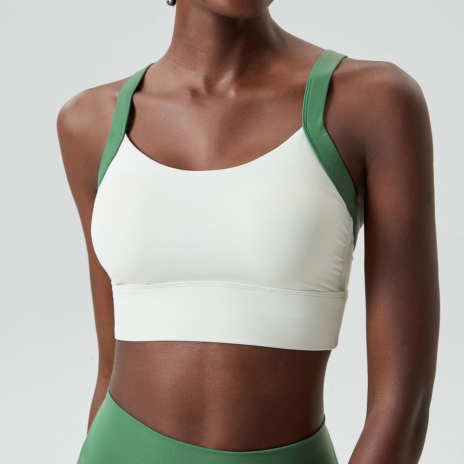 Pearl white and gin green