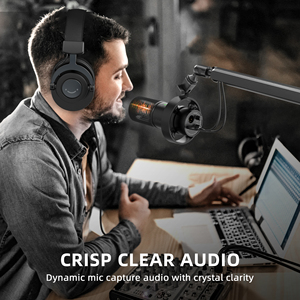 ไมโครโฟนตัดเสียงรบกวน <span class=keywords><strong>FIFINE</strong></span> T688 สำหรับบันทึกเสียง ทนทาน ปรับระดับได้ แขนยึดแบบบาง ไมค์ไดนามิก USB สำหรับสตรีมมิ่ง ชุดตั้งโต๊ะ - Product Image 4