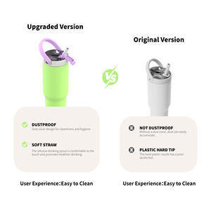 Gobelet personnalisé pour <span class=keywords><strong>la</strong></span> Saint-Valentin, nouveau design, en acier inoxydable avec poignée, pour elle et lui - Product Image 3