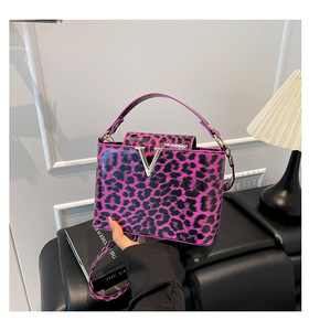2025 nouveaux sacs à main en cuir Pu de conception léopard pour les femmes de luxe à la mode petits sacs à bandoulière pour femmes - Product Image 3