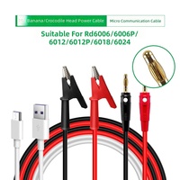 25A36A 200°C Silicone Insulated Copper Core Test Lead Flexible 100cm Double Terminal Instrument Cable for Lab Electronic Repair