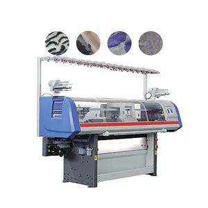 GSJX 3 52 Computerized Jacquard Multi Gauge Double System Flat Bed Knitting Machine Sweater Flat Knitting Machine