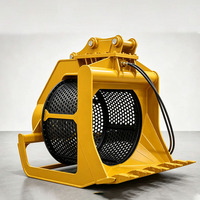 Godet tamiseur hydraulique pour excavatrice, direct usine, pour la séparation du sol, compatible excavatrices de 2 à 36 tonnes, garantie 1 an