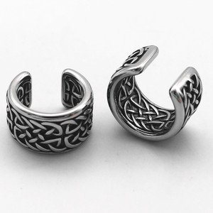 Pendientes de moda yunnique, diseño geométrico con patrón de cruz de plata tibetana, joyería de fiesta para hombres y mujeres - Product Image 2