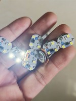 Mini LED blanche vibrante, lumière blanche de 3 secondes, se maintient allumée sans clignotement, s'allume à la collision
