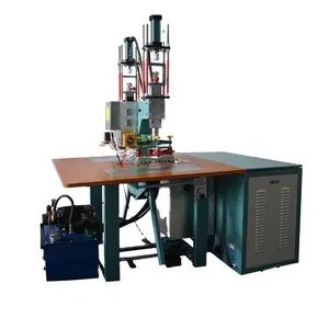 JINGSHUN High Quality Dual Station 5-8KW Dual Head Hydraulic for Shoe Upper Leather Embossing High Frequency Welding Machine