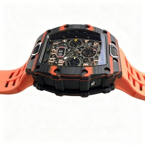 Montre mécanique de sport de luxe RM11-03 avec réserve de marche, boîtier en acier inoxydable et fibre de carbone, bracelet en caoutchouc - Vente en gros usine - Product Image 3