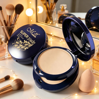 Menow F663 OEM \ ODM Marque privée Fond de teint étanche Contrôle de l'huile Mat Réglage Poudre pressée Cosmétiques Vente en gros