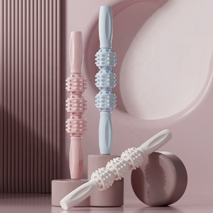 CZFIT Factory Best Seller Four Wheel Spike Massage Stick Relax Muscles and Stimulate Blood Circulation <b>Yoga</b> <b>Pilates</b> Accessories - Product Image 5