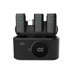 Microphone <span class=keywords><strong>sans</strong></span> <span class=keywords><strong>fil</strong></span> omnidirectionnel en plastique AI SX101 pour <span class=keywords><strong>iPhone</strong></span> Android, idéal pour le vlogging et les podcasts, avec fonction d'annulation du bruit - Product Image 1