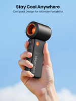 H2 Ultra Mini portátil de mano Turbo ventilador 15000RPM 5000mAh batería recargable para coche Hotel viaje inglés hecho plástico