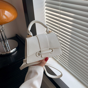 RTS Bulk Mixed Order Solid Color Simple Temperament <b>Handbag</b> New Versatile Ins Single Shoulder Crossbody Bag <b>Small</b> Square Bag - Product Image 2