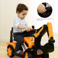 Nouveauté : Voiture de chantier électrique musicale avec bras de pelle, jouet à monter pour enfant