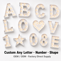 Lettres lumineuses personnalisables, enseignes alphabétiques 3D LED, lampe étanche IP65, multicolores pour hôtels, écoles, hôpitaux