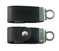 Clé USB en cuir PU personnalisée, clé USB en gros avec étui en cuir, clé USB 2.0, 2 Go, 4 Go, 8 Go, 16 Go, 32 Go, 64 Go