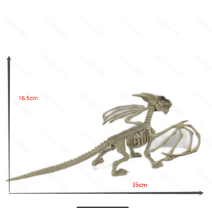 Halloween Simulation Dragon Skeleton Model Holiday Party Indoor/Yard <b>Decoration</b> Props Plastic Skeleton Crafts - Product Image 2