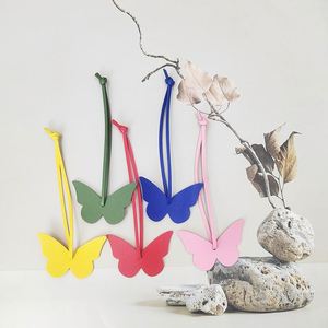 Promotional Butterfly <b>Bag</b> <b>Charm</b> PU Leather Handbag <b>Charm</b> for Purse Cute Butterfly Keychain - Product Image 1