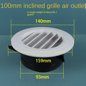 Hiện đại ABS trong nhà điều hòa không khí đĩa màn trập lưới tản nhiệt không khí trong lành hệ thống với nhựa mỏng bóng cho phòng khách - Product Image 2