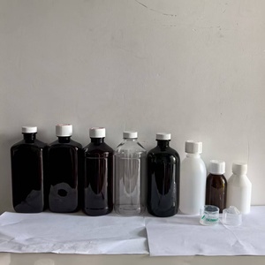Bouteille en plastique PET ambrée de 473 ml avec couvercles rouges pour sirop contre la toux Actavis Wockhardt Qualitest Akorn <span class=keywords><strong>Prometh</strong></span> - Product Image 4