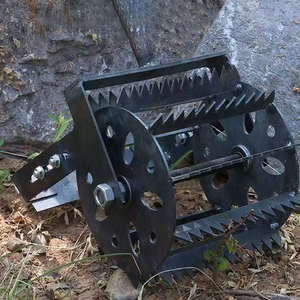 Sarcloir manuel à roue large dentelée en acier au manganèse, outil <span class=keywords><strong>de</strong></span> désherbage DIY pour l'agriculture OEM ODM - Product Image 3
