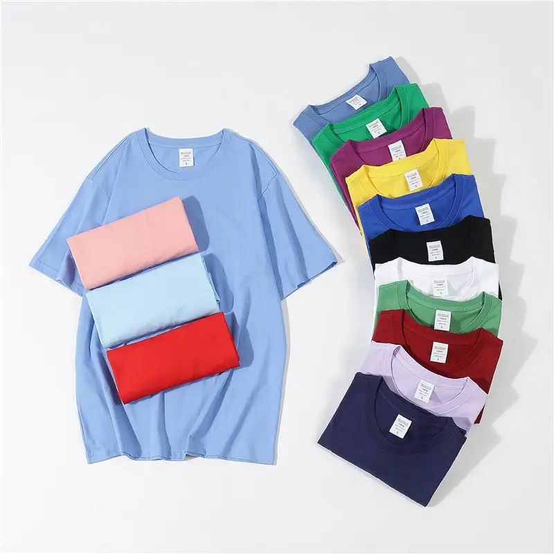 Multi color summer plain men's t-shirts custom logo blank cotton men t shirt