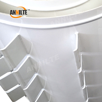 Bande transporteuse Annilte en PVC PU blanc avec crampons |   Surface Antidérapante |   Idéal pour le transport en pente |   Échantillons gratuits disponibles