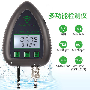 Medidor de Calidad del Agua en Línea con Wifi para Uso Acuático, Monitor de pH, TDS, Salinidad y Temperatura - Product Image 5