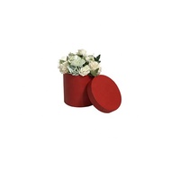 Boîte d'emballage de boîte à fleurs de forme ronde de petite taille de haute qualité à quantité minimale de commande bas