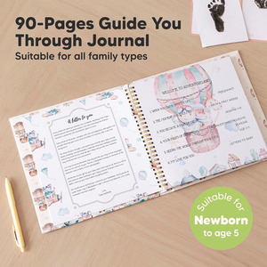 Custom <strong>Baby</strong> First Five Year Journal Keepsake <strong>Memory</strong> Book With <strong>Box</strong> for Growth Recording - Product Image 5