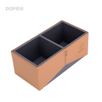 Ensemble de bureau en cuir véritable sur mesure pour hôtel de luxe en Arabie Saoudite, accessoires de luxe pour hôtel étoilé