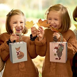 Woodland Fox et Hedgehog Sacs-cadeaux pour la forêt Animal Automne Thème Anniversaire Baby Shower Célébrations Printemps Party Favor - Product Image 4