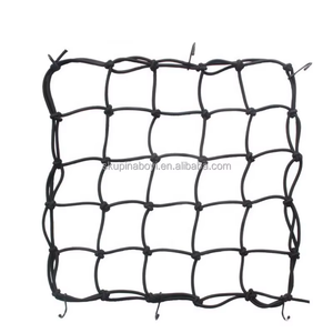 Red de Equipaje Elástica para Motocicleta 40x40cm con Cordón, Accesorios de Carga, Malla Tipo Araña para Casco, para Motos y Bicicletas de Viaje - Product Image 4