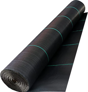 Toile <span class=keywords><strong>géotextile</strong></span> noire en PP tissé pour le contrôle des adventices, économique, pour couverture du sol et barrière anti-herbe - Product Image 2