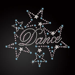 Danse en gros avec des étoiles fer sur des motifs de transfert de strass - Product Image 1