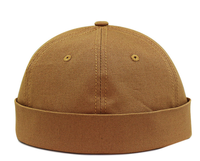 Casquette de baseball en toile unisexe ajustable, 1 pièce, sans visière, chapeau docker, grandes têtes