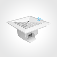 Ventilateur d'évacuation pour salle de bain, aspiration d'air, ventilation axiale, ventilateur d'extraction carré monté au plafond