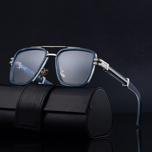 KAJILA Moda Diseñador de moda Logotipo personalizado Metal Doble puente Marco UV400 Protección Gafas de sol Gafas de Sol para hombres - Product Image 1