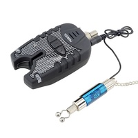Hirisi Karpfenangel-Bissanzeiger und Swinger-Set mit blauer LED, wasserdichte Angel-Swinger, Angelalarm