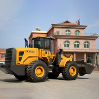 Wheel Loader 5 Ton dengan Sudut Kemudi 28 Derajat dan Sasis yang Diperkuat untuk Infrastruktur Jalan Pedesaan