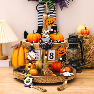 Nuevas Decoraciones Colgantes Transfronterizas para Fiestas de Halloween en Casa con Letreros de Fantasmas, Brujas, Calabazas y Murciélagos, con Cuerda de Cuentas, Decoración Festiva - Product Image 4
