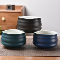 Bol à thé Matcha en porcelaine fait à la main Bol à Matcha en céramique de gros Ensemble de bols à thé Matcha Chawan japonais