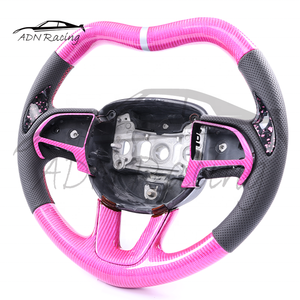 Accesorios Interiores de Fibra de Carbono en Forma de Corazón, Volante para <span class=keywords><strong>Dodge</strong></span> Challenger <span class=keywords><strong>Charger</strong></span> 2015+ - Product Image 3